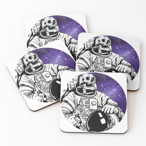 Item preview, Astronaut space skeleton universe background designed and sold by RichTeeDesigns.