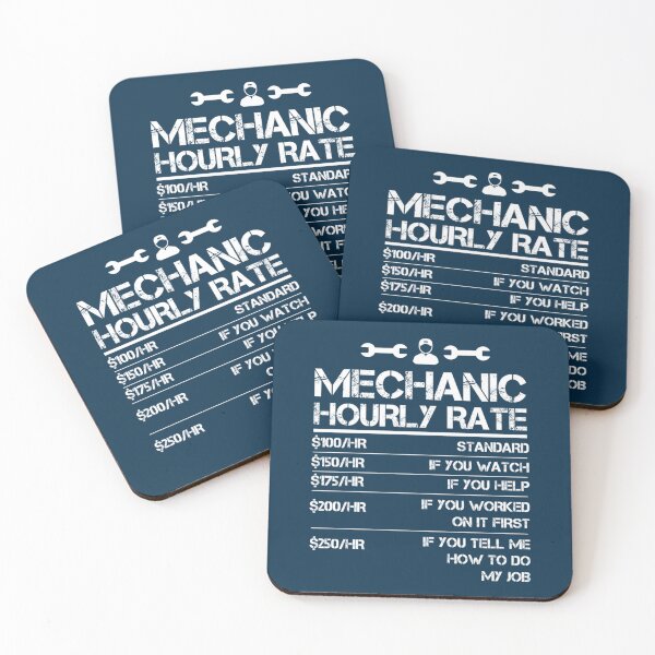 Item preview, Mechanic Hourly Rate Funny Gift Shirt For Men Labor Rates   designed and sold by TeacherConfetii.
