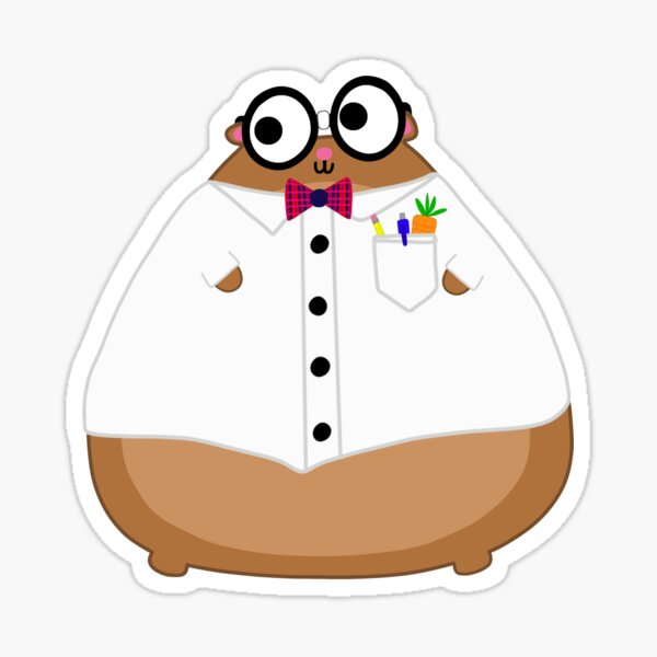 Harold The Fat Hamster: Talk Nerdy To Me Sticker
