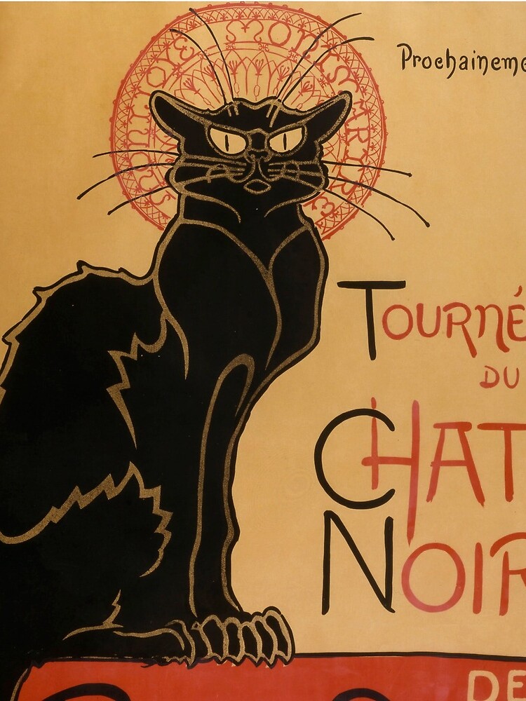 Le Chat Noir The Black Cat Poster by Théophile Steinlen by podartist