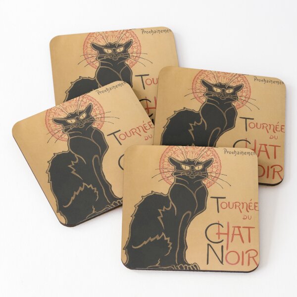 Item preview, Le Chat Noir The Black Cat Poster by Théophile Steinlen designed and sold by podartist.