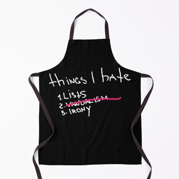Item preview, i hate lists (white text on black) designed and sold by Rzera-.