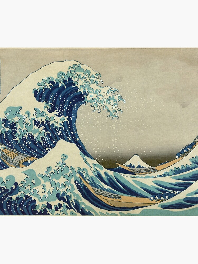 The Classic Japanese Great Wave off Kanagawa by Hokusai by podartist
