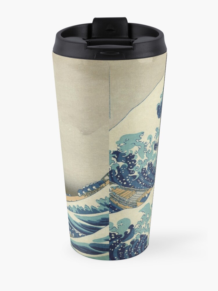Alternate view of The Classic Japanese Great Wave off Kanagawa by Hokusai Travel Mug