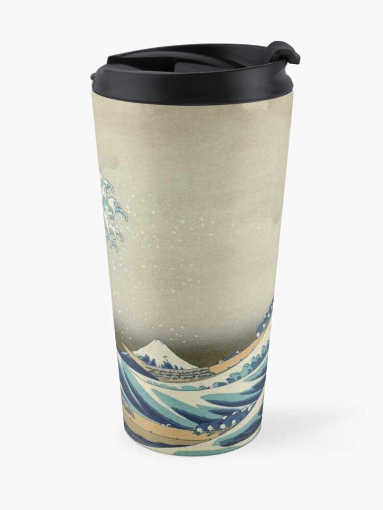 Alternate view of The Classic Japanese Great Wave off Kanagawa by Hokusai Travel Mug