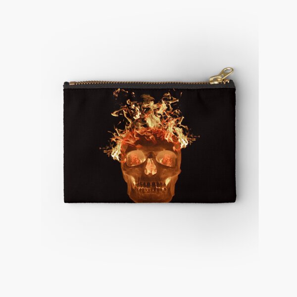 Item preview, Orange Flame Skull designed and sold by Atteestude.