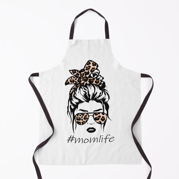 Item preview, Messy Bun Mom Leopard Messy Hair Bun Moms Life Cool Cheetah designed and sold by Simeon Dorelus.