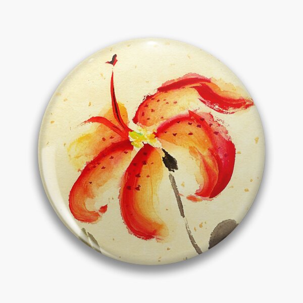 Item preview, Tiger Lily - red - no Cally designed and sold by Birgit Moldenhauer.