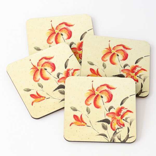 Item preview, Tiger Lily - red - no Cally designed and sold by Birgit Moldenhauer.