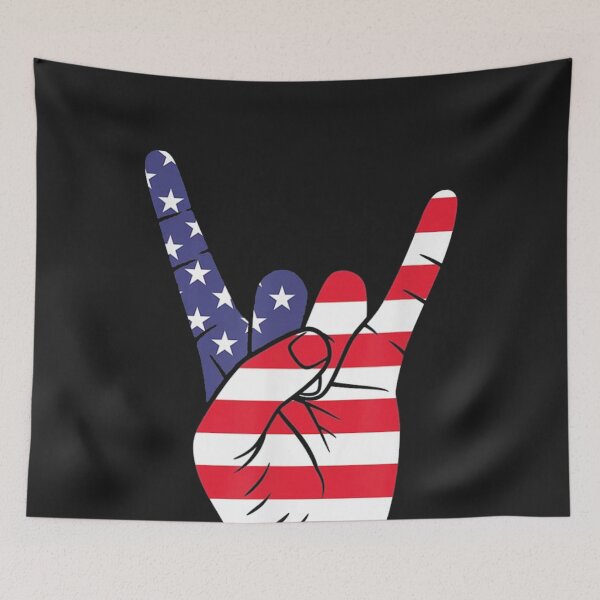 Item preview, Merica Rock Sign 4th of July designed and sold by hongthienkhai.