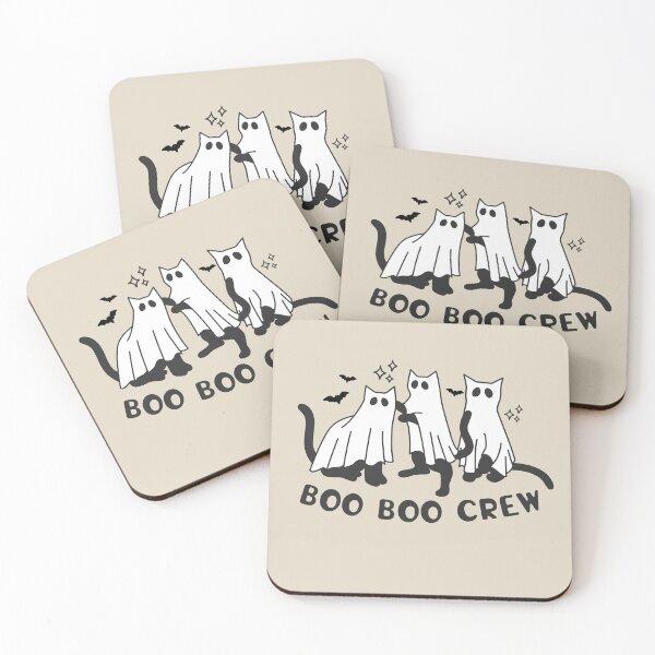 Item preview, Boo Boo Crew Cat Ghost Happy Halloween Fall Season Family Couples Matching   designed and sold by JooArtPrints  ★★★★★.