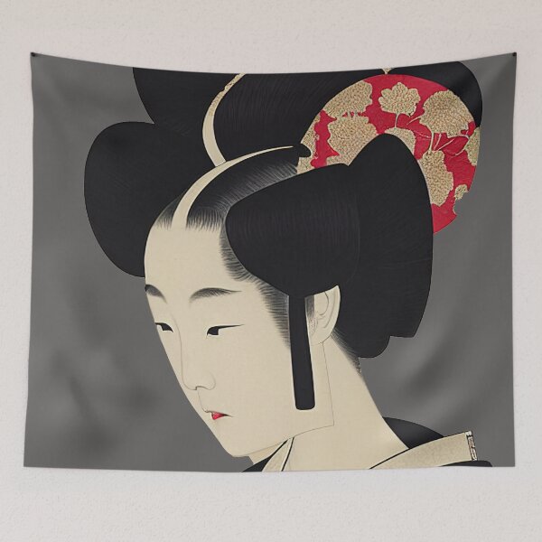 Item preview, Geisha, geisha art, japanese geisha, japanese, geiki, modern geisha, japan, tattoo, geisha lover, tokyo, kawaii, sakura, traditional, colorful, vintage, kimono, geigi, art designed and sold by Aliveforfun.