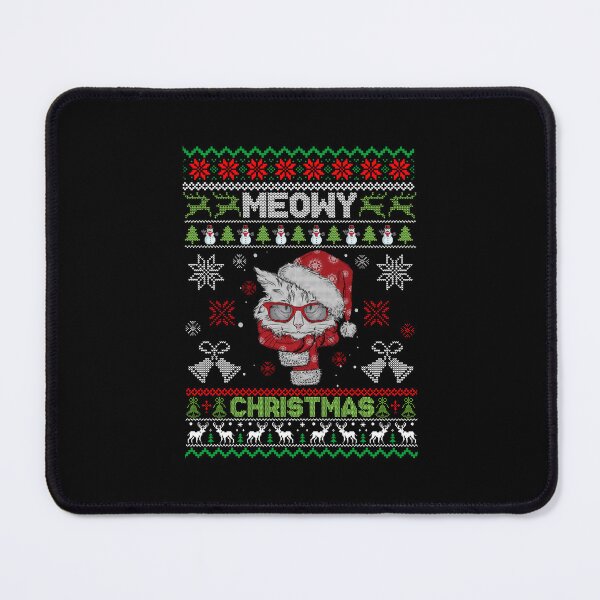 Item preview, Meowy Christmas Cat Love Christmas Ugly Pattern designed and sold by henkinpollokj.