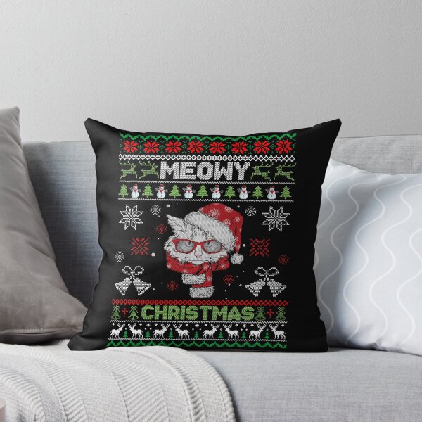 Item preview, Meowy Christmas Cat Love Christmas Ugly Pattern designed and sold by henkinpollokj.