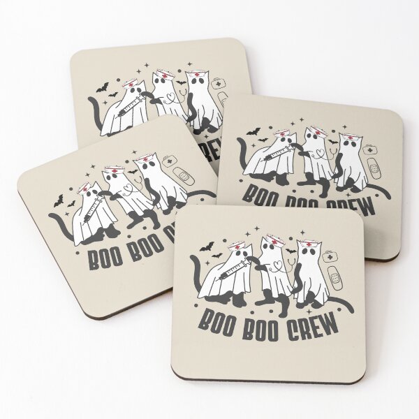 Item preview, Nurse Doctor Boo Boo Crew Cat Ghost Happy Halloween Costume Hospital Matching   designed and sold by JooArtPrints  ★★★★★.