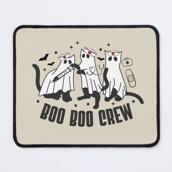 Item preview, Nurse Doctor Boo Boo Crew Cat Ghost Happy Halloween Costume Hospital Matching designed and sold by JooArtPrints ★★★★★.