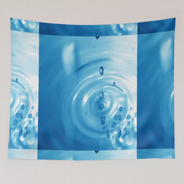 Item preview, Cool blue waterdrops seamless pattern designed and sold by BEAUTY ⭐⭐⭐⭐⭐.