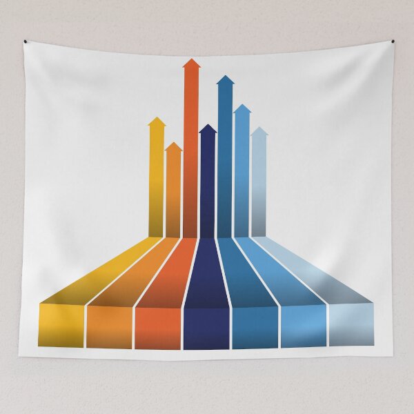 Item preview, Colorful modern arrow graphic designed and sold by RaionKeiji.