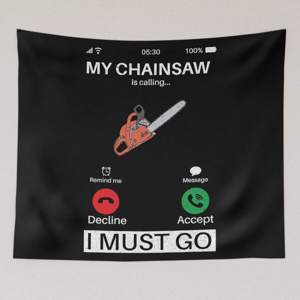 Item preview, My Chainsaw Is Calling I Must Go Arborist: Tree Surgeon Climber, Funny Arborist Gift designed and sold by Adexyl.