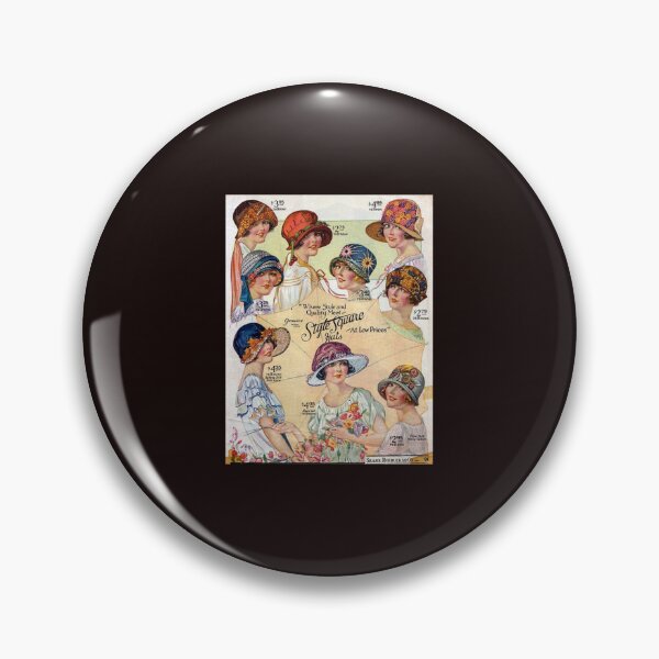 Item preview, Vintage Style Square Hat Girls   designed and sold by WhatnotGems.