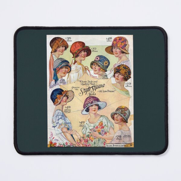 Item preview, Vintage Style Square Hat Girls   designed and sold by WhatnotGems.