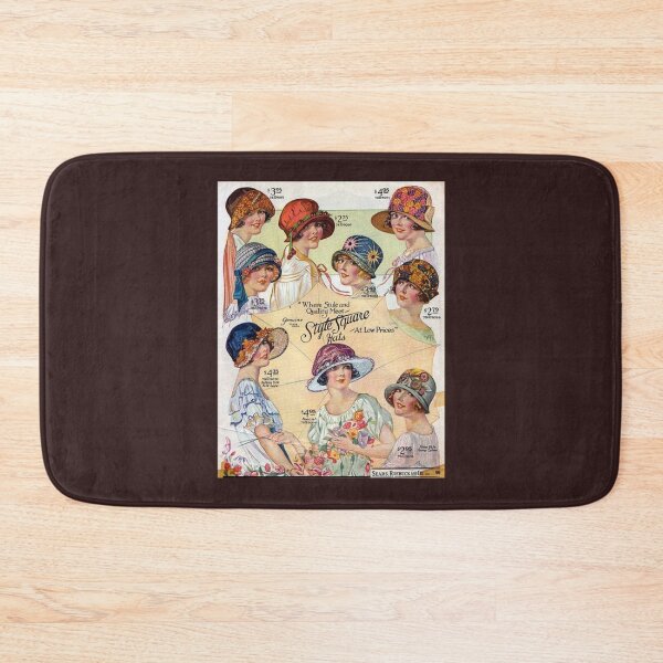 Item preview, Vintage Style Square Hat Girls   designed and sold by WhatnotGems.