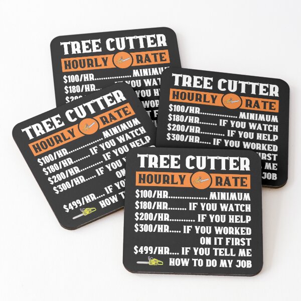 Item preview, Tree Cutter Hourly Rate Arborist: Tree Surgeon Climber, Funny Arborist Gift designed and sold by Adexyl.