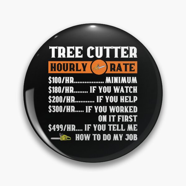 Item preview, Tree Cutter Hourly Rate Arborist: Tree Surgeon Climber, Funny Arborist Gift designed and sold by Adexyl.