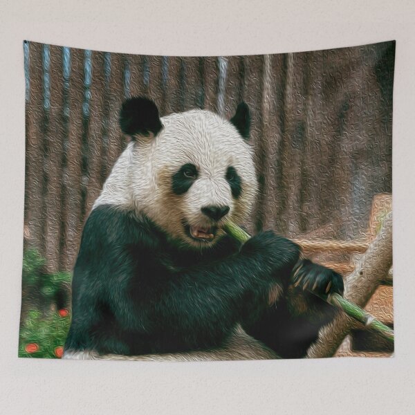 Item preview, Panda Munching on some Bamboo designed and sold by friendlyfauna.