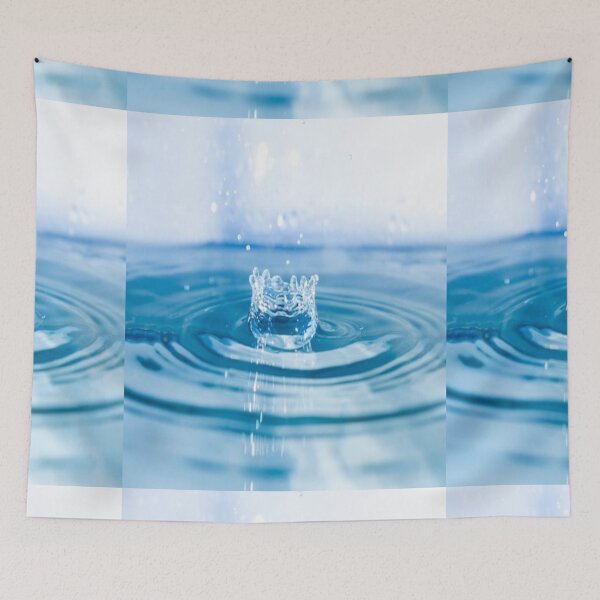 Item preview,  Cool blue waterdrops seamless pattern designed and sold by BEAUTY ⭐⭐⭐⭐⭐.