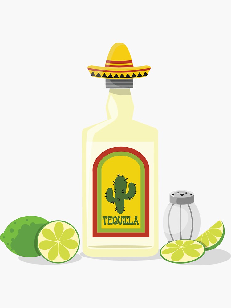 Thumbnail 3 of 3, Sticker, Tequila designed and sold by mad-designs.