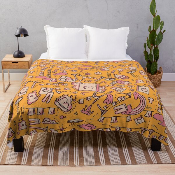 Item preview, laundry pattern ( yellow ) designed and sold by amanjabal.