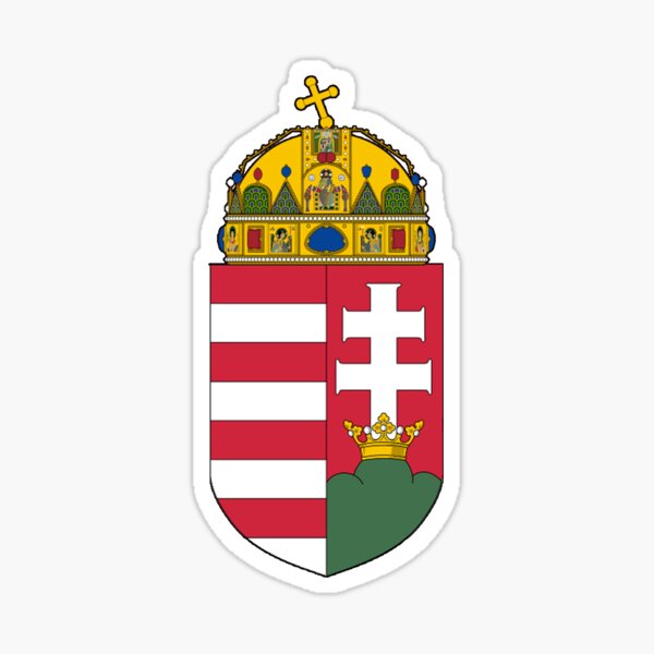 Vista previa del artículo con la obra «Escudo de armas de Hungría», diseñado y vendido por Frogpen.