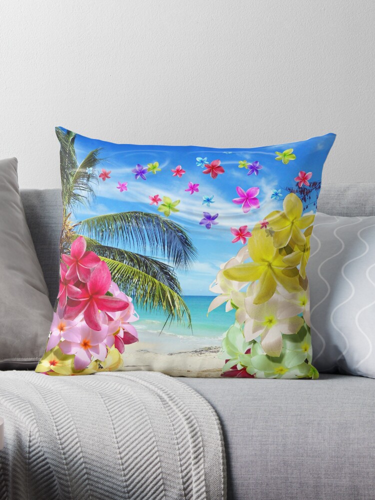 Pillow Cover - Red Coral Sea Life by Coastal Passion