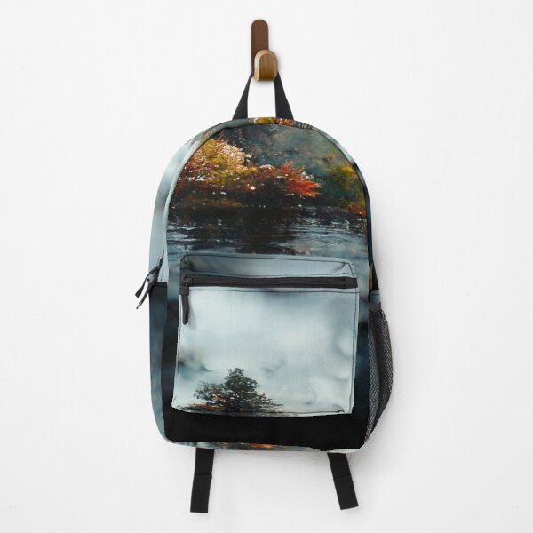 Item preview, Foggy Lake Falling Raindrops On A Rainy Autumn Day designed and sold by Unwind-Art-Work.