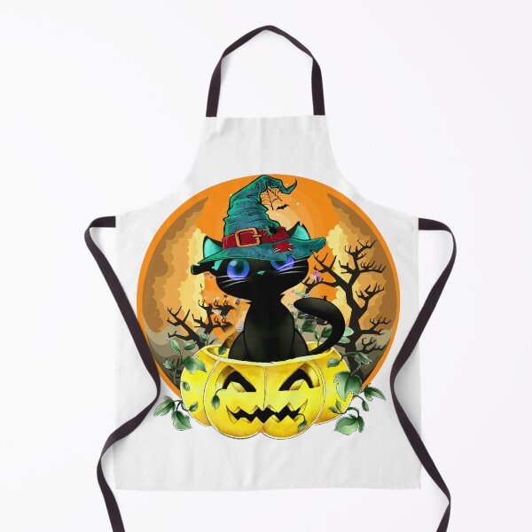 Item preview, Funny Halloween Black Cat Witch Hat & Pumpkin Kids Men Women designed and sold by ZANNIX.