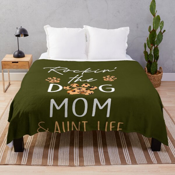 Item preview, Leopard Aunt Aunt- Rockin' The Dog Mom Aunt Life Tshirt Women's Cute Dog Lovers Shirts Dog Mama designed and sold by Simeon Dorelus.
