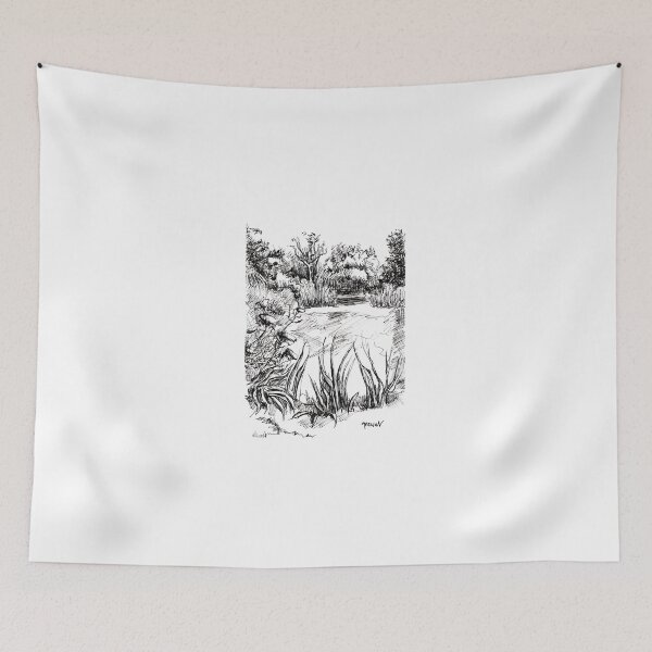 Item preview, Herschel Park Berkshire ink drawing  designed and sold by Sukhpal Grewal Ethnic Art.