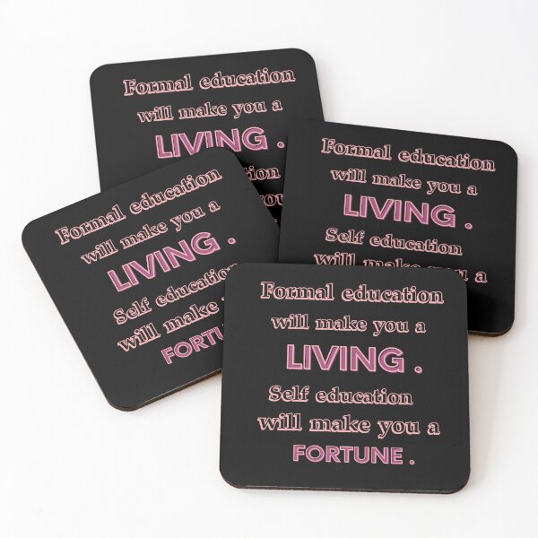 Item preview, Quotes Educational Quotation. Formal education will make you a living . Self education will make you a Fortune . designed and sold by Shifa19.