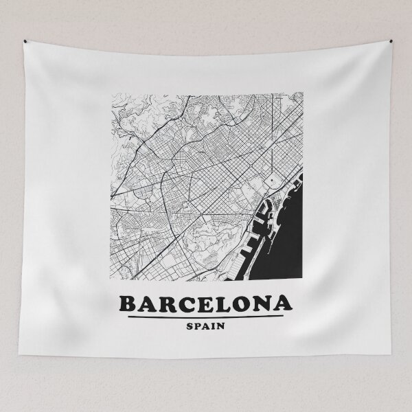 Item preview, Minimal Barcelona Map designed and sold by Enea Kelo.