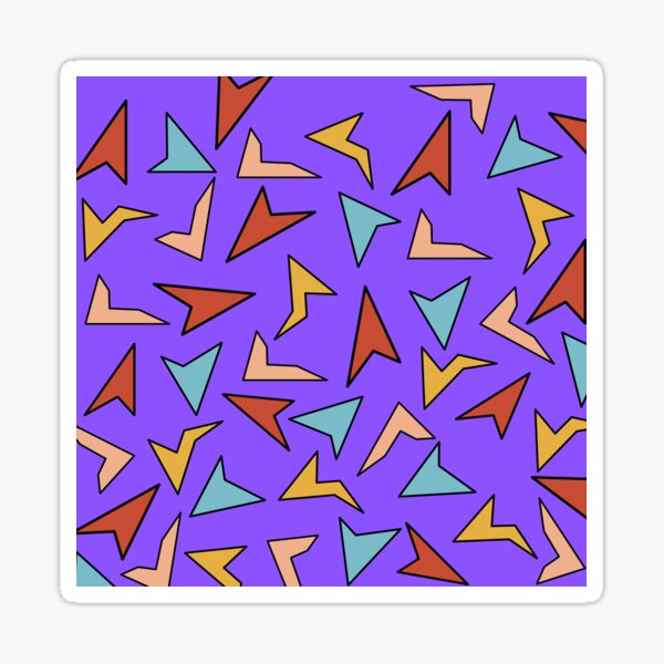Item preview, Colorful Geometric Forms Purple Pattern designed and sold by ArtOrg.