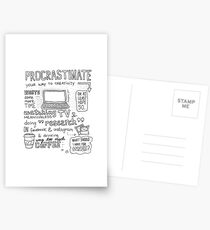 Procrastinate your way to creativity Postcards
