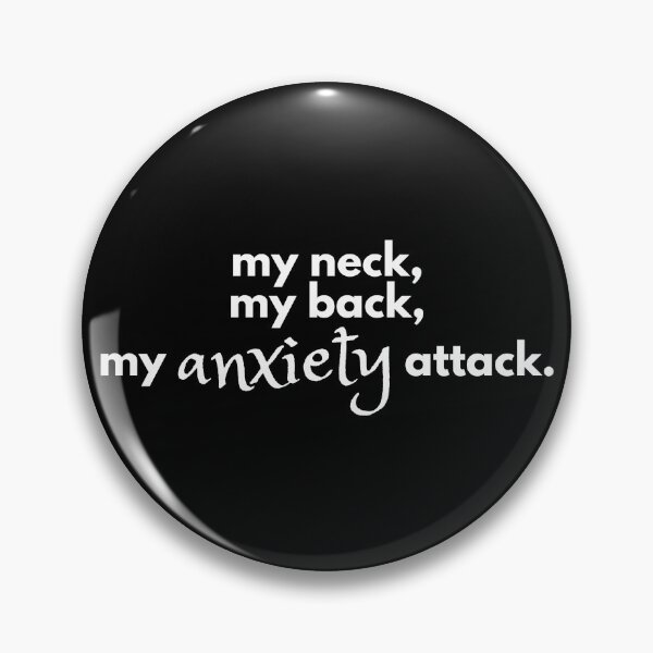 Item preview, My Neck My Back My Anxiety Attack (White Typography Stacked) designed and sold by RuggedRoo.