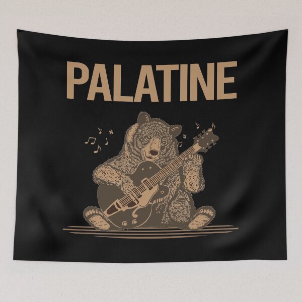 Item preview, Bear With Guitar Palatine designed and sold by BloodMoneyTwit.