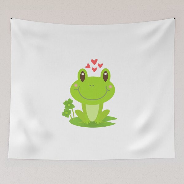 Item preview, Funny Cute Frog Wallpaper designed and sold by MKD-Artz.