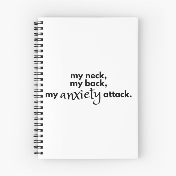 Item preview, My Neck My Back My Anxiety Attack (Black Typography Stacked) designed and sold by RuggedRoo.