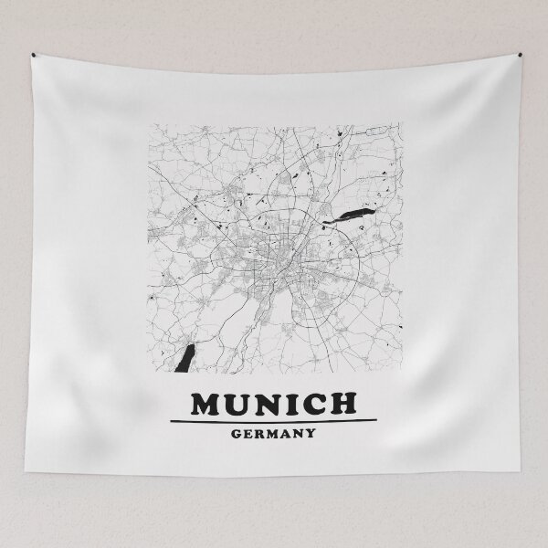 Item preview, Minimal Munich Map designed and sold by Enea Kelo.