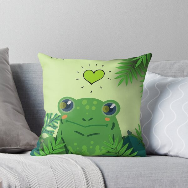 Item preview, Funny Cute Frog Wallpaper designed and sold by MKD-Artz.