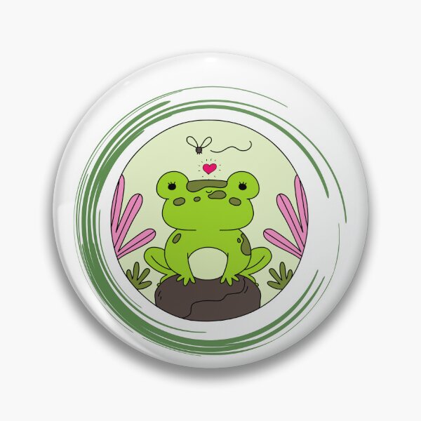 Item preview, Funny Cute Frog Wallpaper designed and sold by MKD-Artz.