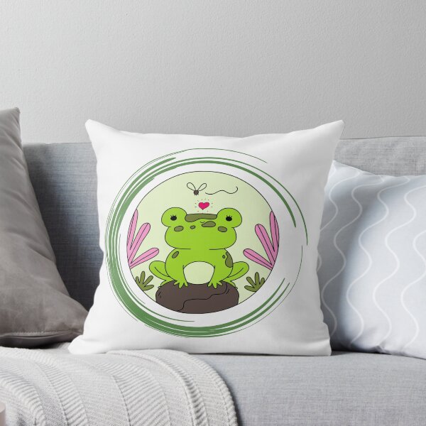 Item preview, Funny Cute Frog Wallpaper designed and sold by MKD-Artz.